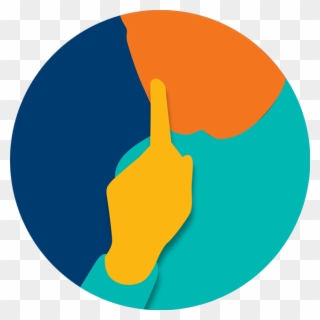 A Person Holding A Finger To Their Mouth To Silently - Finger Clipart