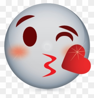 Lips Emoji Rubber Stamp Stamps Stamptopia Png Source - Kiss Emoji Clipart