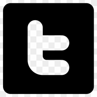 Twitter Black Amp White Icon, Twitter, Social, Media - Play My Music Button Clipart