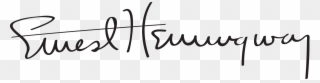 Ernest Hemingway Signature Clipart