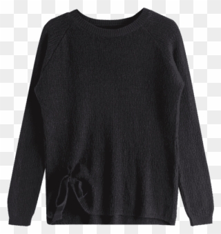 Zaful Womens Raglan Sleeve Bowknot Sweater - Beige Clipart