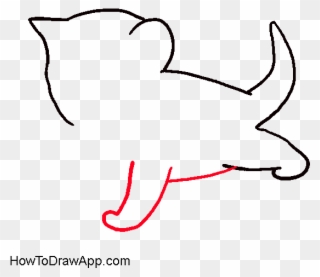 How To Draw A Cat - Draw A Small Cat Clipart