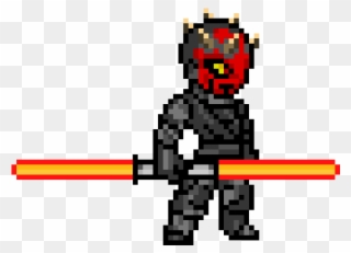Darth Maul Pixel Art - Anakin Skywalker Pixel Art Clipart