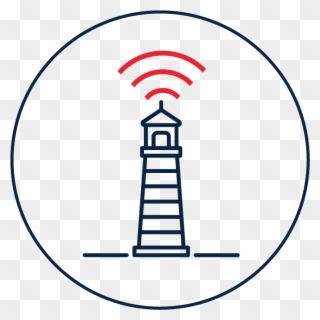 Digital Living Lab Icon - Lighthouse Minimal Clipart