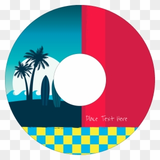 65" Cd-dvd Label - Design Clipart