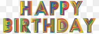 Happy Birthday Typography 3 By Gdj Happy Birthday Typography, - Png Silver Happy Birthday Clipart