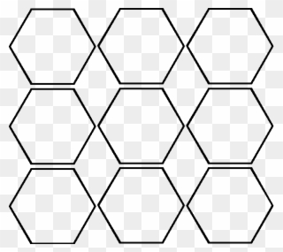 Hexagon Cutouts - Valknut Symbol Clipart