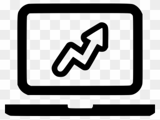 Laptop Chart Balance Statistics Notebook Comments - Laptop Internet Icon Clipart