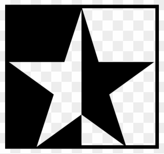 Black White Star Icon Free Download Png Star Black - Estrela Branca Fundo Preto Clipart
