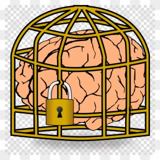 Brain In A Cage Pics Fixed Mindset Clipart
