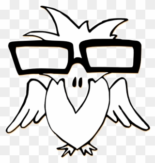 Bird With Glasses Clipart