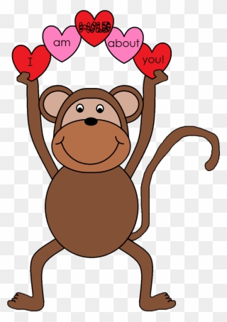 Graphics By Ruth Valentine S Day Download - Monkey Clip Art - Png Download