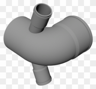 Valsir Pp3 Pp Grey Bend With Two Inlets - Pipe Clipart