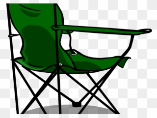 Penguin Clipart Camping - Folding Chair Clip Art - Png Download
