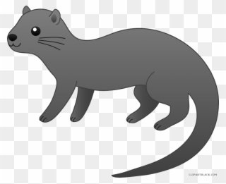 Otter Animal Free Black White Images Clipartblack - Asian Small Clawed Otter Clip Art - Png Download
