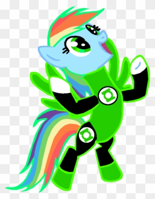 Green Lantern Pony Clipart
