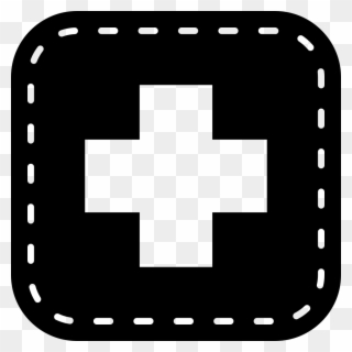 Medical Cross Symbol In A Rounded Square Comments - Summer Camp In Switzerland Clipart