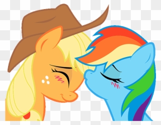 My Little Pony - Rainbow Dash Applejack Love Clipart
