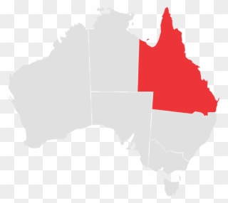 Queensland - Australia Gold Rush Map Clipart