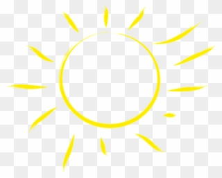 The Sun, Sweetheart, Yellow, Weather, The Rays, Radius - Circle Clipart