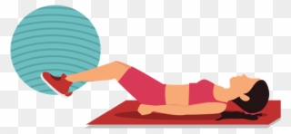 Our Pilates And Yoga Classes Also Target Core Strength, - Illustration Clipart