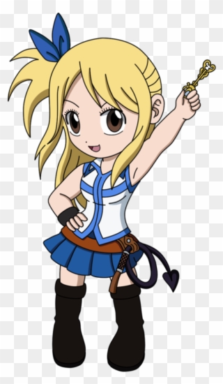 Fairy Tail Chibi Cliparts - Lucy Fairy Tail Chibi - Png Download