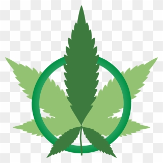 Clipart Marijuana Peace Symbol Variation Png Peace - Cannabis Silhouette Transparent Png