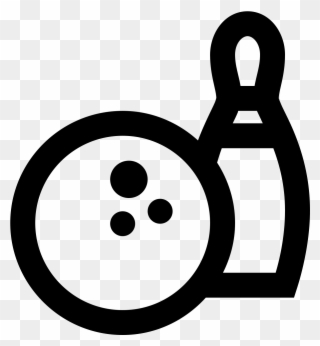There Is A Bowling Ball With 3 Holes In It Sitting - Icon Bowling Clipart