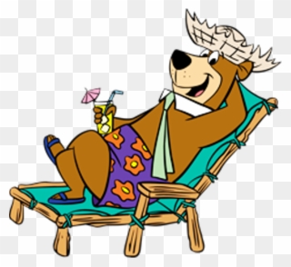 Yogi Sitting On Chair - Yogi Bear Holiday Clipart
