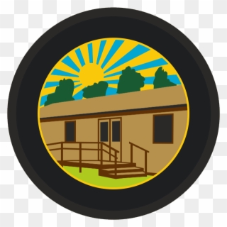 Cabin Camp - Circle Clipart