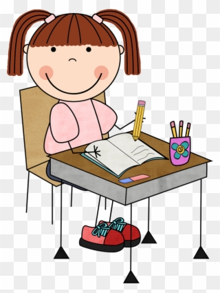 Picture - Student Writing Clip Art - Png Download