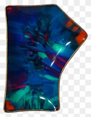 Rare Early Seetusee Potpourri Figural Art Glass Tray - Art Clipart