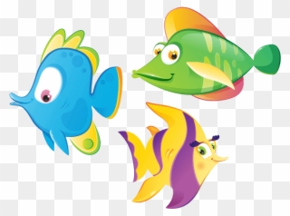 Colorful Fish⇄ - Pesciolini Colorati Da Stampare Clipart