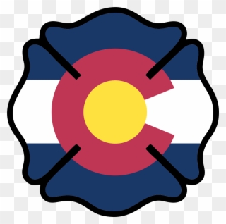 #colorado #firefighter Sticker From Http - Colorado State Flag Clipart