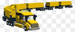 Vector Black And White Stock Side Tipper Lego Town - Road Clipart