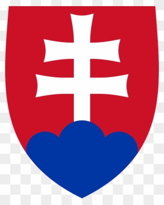 Red Cross Coat Arms Slovakia Png Image - Slovakia Png Clipart
