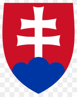 Red Cross Coat Arms Slovakia Png Image - Slovakia Png Clipart