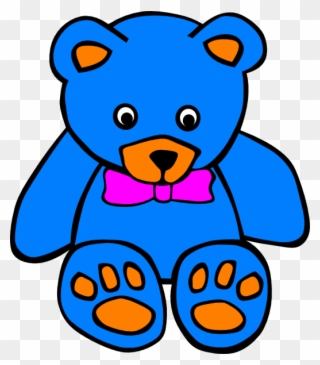 Colourful Teddy Bear Clipart - Png Download