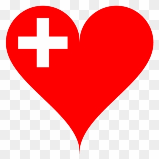 Love, Flag, National Flag, Switzerland, Heart, Cross - Transparent Background Heart Gif Clipart