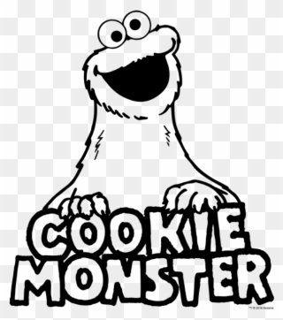 Sesame Street Vintage Cookie Monster Kid's T Shirt Clipart