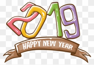 Poster Happy New Year Vector 2019 Clipart