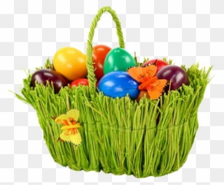 Easter Egg Basket Png Clipart