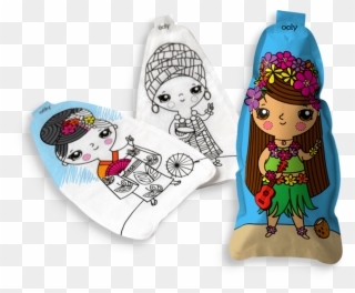 Ooly 3d Colorables World Peace Dolls (161-002) Clipart