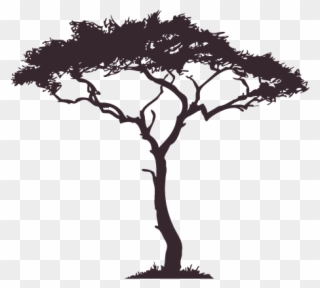 African Tree Decal Google Search Tattoo Pinterest - African Tree Silhouette Png Clipart