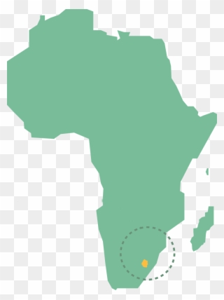 Eswatini Is The Smallest Country In Africa At 17,363 - Africa Map Outline Green Clipart