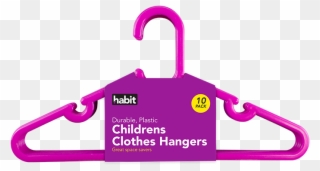 Childrens Clothes Hangers - Children's Clothing Clipart
