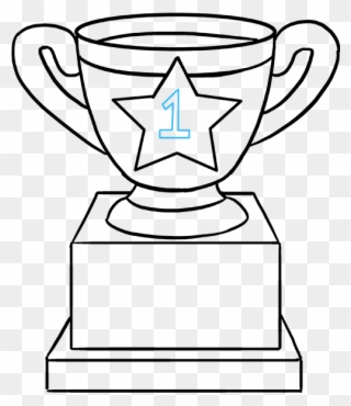 How To Draw Trophy - Small Trophy Drawing Clipart