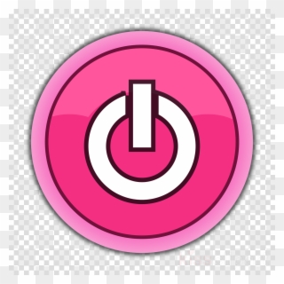 Pink Power Button Clipart Computer Icons Button Clip - Instagram Icon White Png Transparent Png