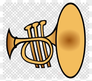 Trumpet Clipart Trumpet Clip Art - Musical Instruments Clipart Black And White - Png Download