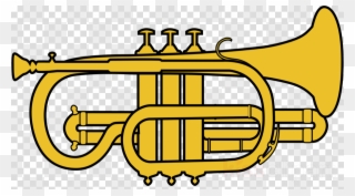 Download Cornet Instrument Drawing Clipart Cornet/trumpet - Clip Art Cornet - Png Download